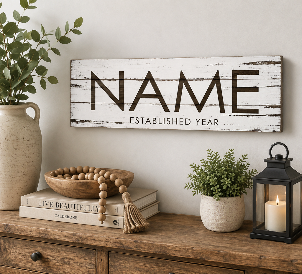 Personalized Family Name Canvas