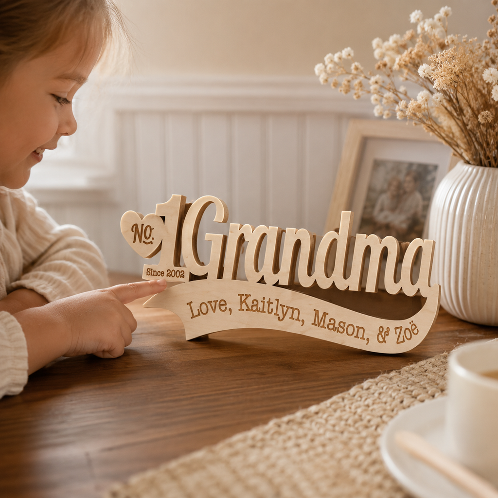Personalized Grandma Wood Plaque