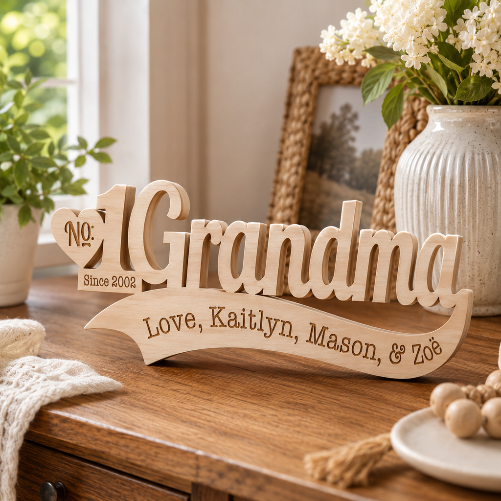 Personalized Grandma Wood Plaque