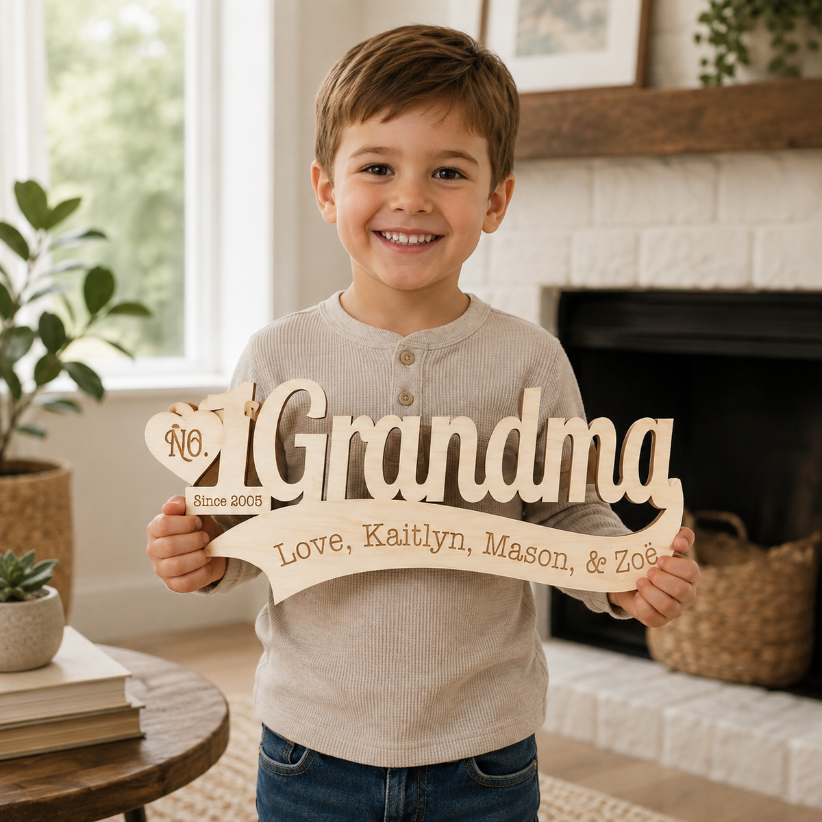 Personalized Grandma Wood Plaque